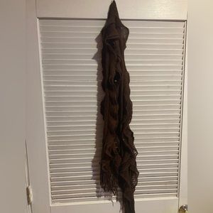 Stretchy, Brown Scarf
